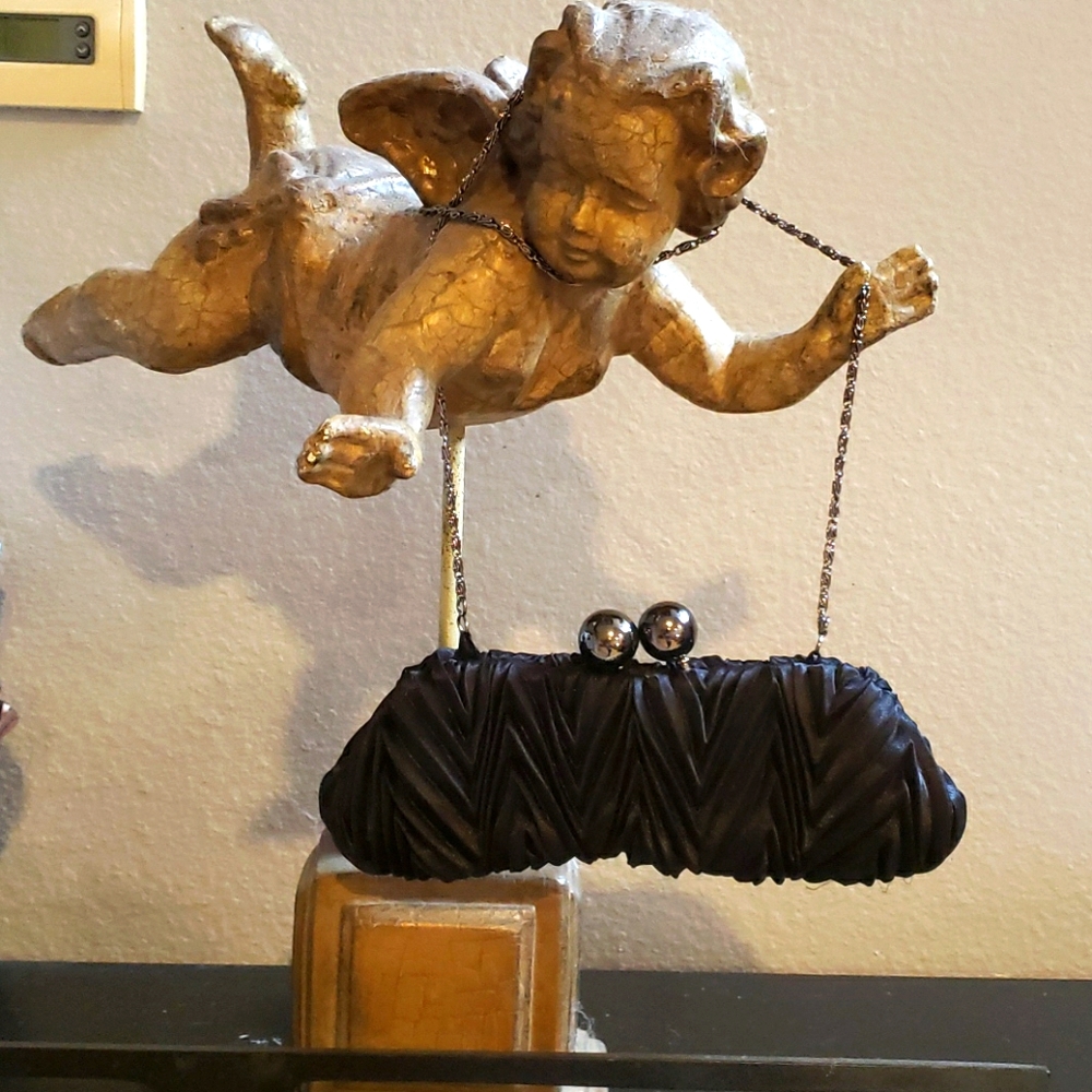 Beautiful Black Evening Bag by Jessica McClintock.